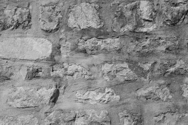 Stone Wall Castle Closeup. It is stone rough wall for pattern and background — Stock Photo, Image