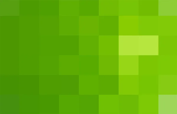 Fondo verde píxel abstracto. Textura geométrica vectorial de cuadrados verdes. Ilustración vectorial — Vector de stock