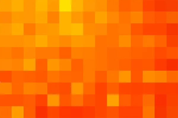 Fond pixel abstrait orange. Texture géométrique dorée des carrés. Modèle vectoriel de pixels carrés orange — Image vectorielle