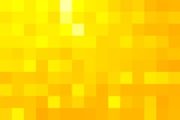 摘要像素黄色背景 黄色方块中的金几何纹理 正方形黄色像素的矢量图案 马赛克正方形的背面 矢量说明 — 图库矢量图片