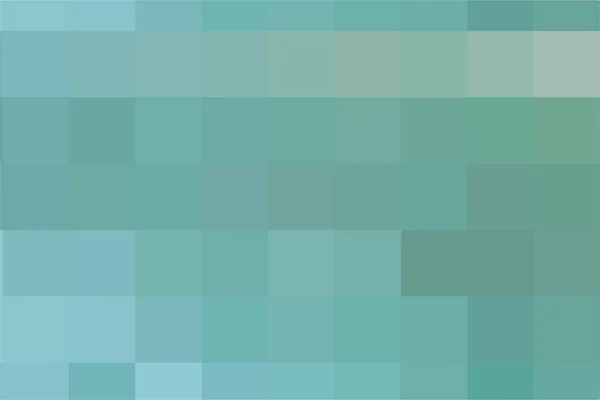 抽象的なピクセルライトグリーンの背景 海の波の正方形の色からの幾何学的なテクスチャ モザイクの正方形のバッキング ベクターイラスト — ストックベクタ