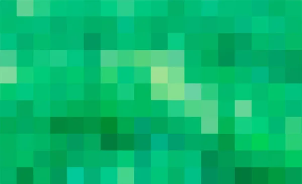 Abstraktní Pixel Zelené Pozadí Geometrická Textura Zelených Čtverců Podklad Mozaikových — Stockový vektor