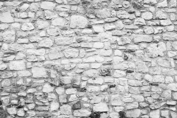 Panorama Steinwand Für Die Hintergrundgestaltung Natursteinmauer Strukturierten Hintergrund Weinlese Vor — Stockfoto