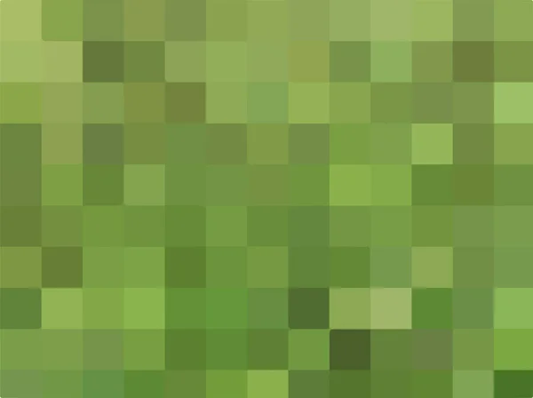 抽象的なピクセル草本緑の色の背景 草本の正方形からの幾何学的なテクスチャ モザイクの正方形のバッキング ベクターイラスト — ストックベクタ
