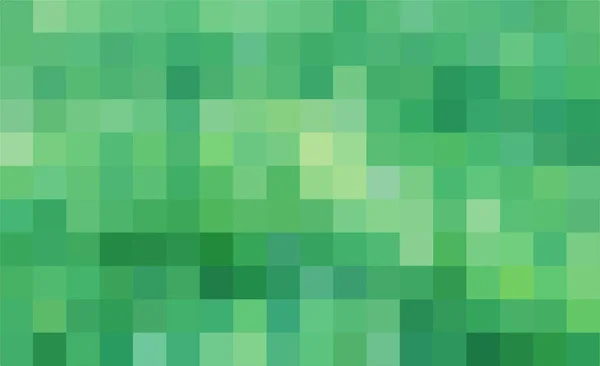 Sfondo Verde Pixel Astratto Struttura Geometrica Quadrati Verdi Sostegno Quadrati — Vettoriale Stock
