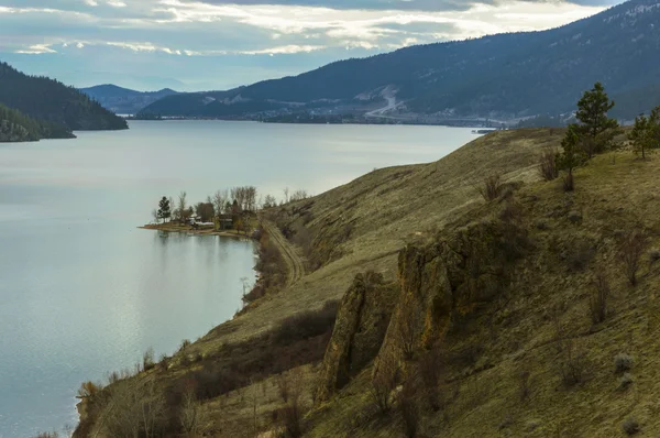 Lago Kalamalka nella valle di Okanagan — Foto Stock