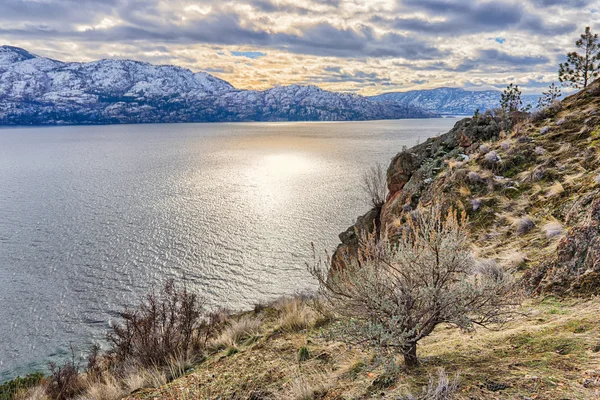 Okanagan Lake Kelowna Colúmbia Britânica Canadá — Fotografia de Stock