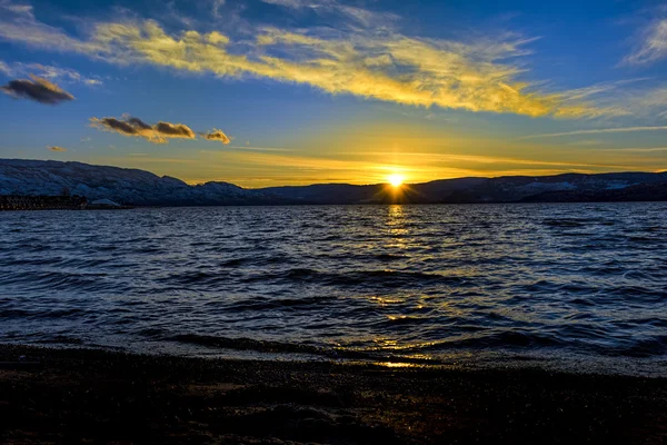 Danau Okanagan Sunset Kelowna British Columbia Canada — Stok Foto