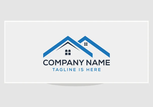 Минимальный Творческий Современный Дизайн Логотипа Real Estate — стоковый вектор