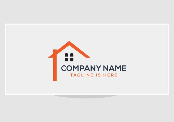 Logotipo Imobiliário Moderno Creative House Logo Design Vector — Vetor de Stock