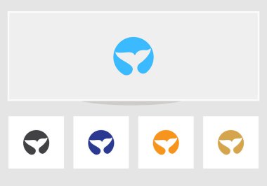 Dolfin ikonu, web tasarımı. vektör illüstrasyonu 