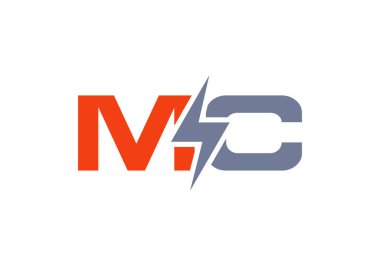 Bir logo tasarımı. Yaratıcı ve Minimalist harfler mc Logo Tasarımı
