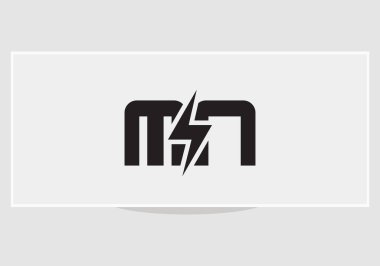 Bir logo tasarımı. Yaratıcı ve Minimalist harfler Logo Tasarımı