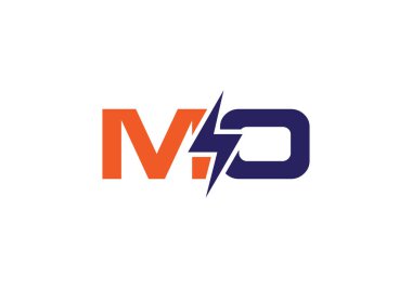 Bir logo tasarımı. Yaratıcı ve Minimalist harfler mo Logo Tasarımı