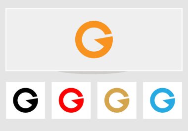 G harfi logosu, modern modayla birlikte Yaratıcı G logosu tasarımı. En düşük G harfi logo tasarımı