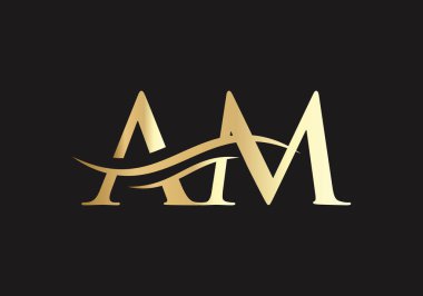 Bir logo tasarımı. Yaratıcı ve Minimalist harfler su dalgası konseptli logo tasarımı. 