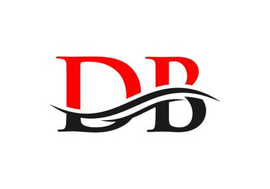 Yaratıcı DB harfleri Modern Moda 'nın ticari tabela logosu. DB Logo Tasarımı.