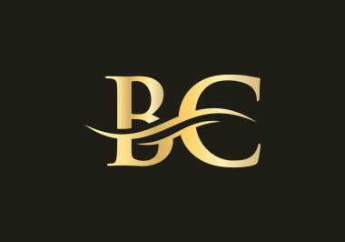 Lüks markalaşma için güzel BC Logosu tipi. Şirketiniz için zarif ve şık bir tasarım.