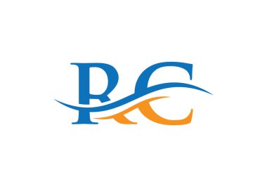 RC harfli logo tasarımı. Lüks markalar için RC Logosu. Şirketiniz için zarif ve şık bir tasarım.. 