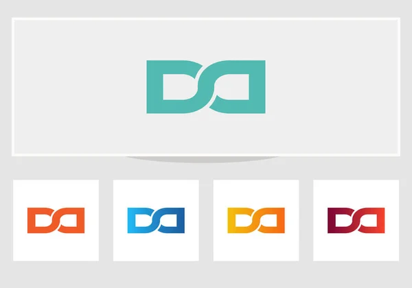 Baş harf DD logo tasarım şablonu. DD logo tasarımı