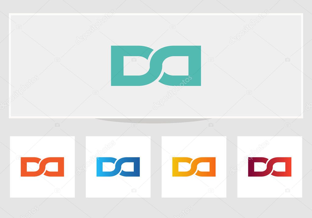 Initial Letter DD Logo Design Template. DD logo design