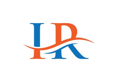 Modern IR logo tasarımı. vektör, IR iş ve şirket kimliği logosu