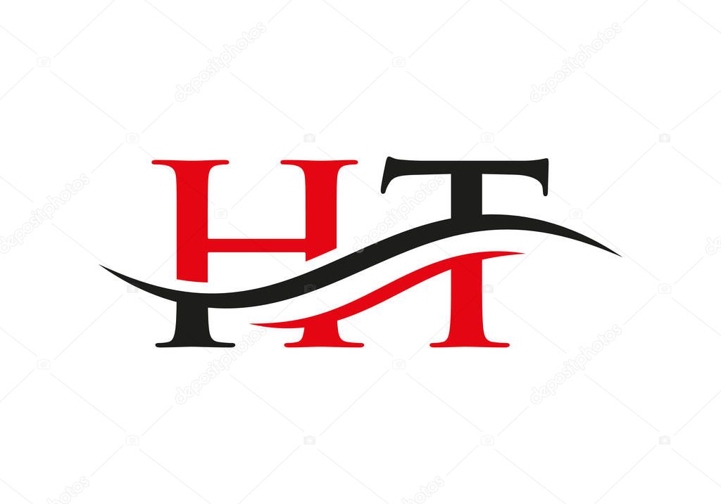 HT Logo for business and company identity. Creative Letter HT Logo Vector Template.