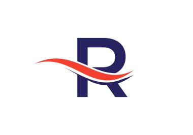 Lüks markalar için R logosu. Şirketiniz için zarif ve şık bir tasarım.