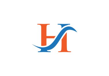 H logosu tasarımı. H Modern yaratıcı benzersiz zarif minimal. H tabanlı harf simgesi logosu.
