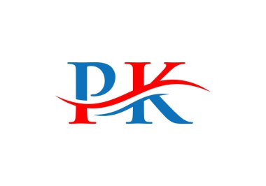 Premium Vektör PK logosu. Lüks markalaşma için güzel Logotype.
