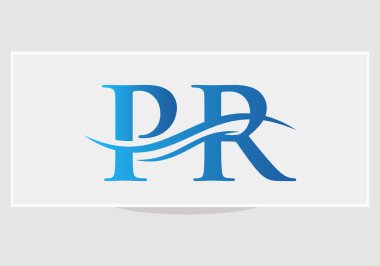 Halkla İlişkiler logosu. Modern yaratıcı benzersiz zarif minimal. Halkla İlişkiler tabanlı harf simgesi logosu.