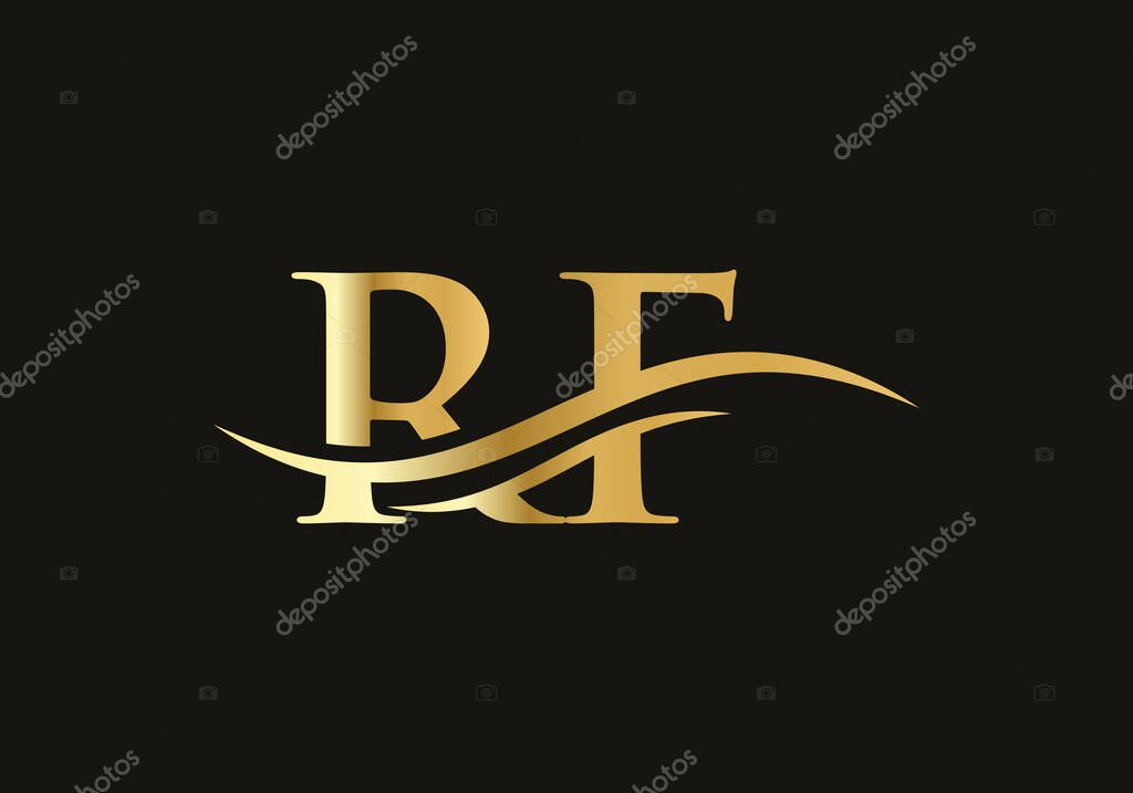 RF Logo for business and company identity. Creative Letter RF Logo Vector Template.