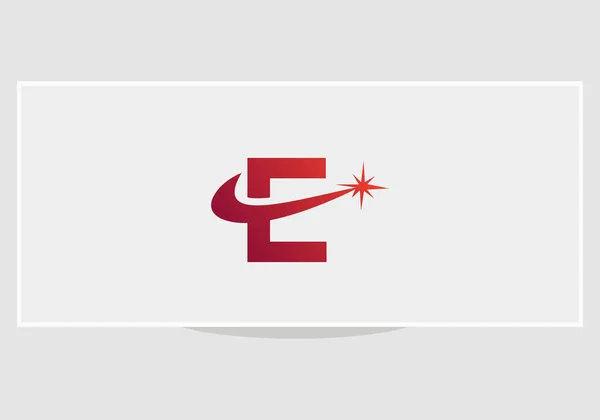 Diseño Abstracto Del Logotipo Letra Con Concepto Chispa Diseño Del — Archivo Imágenes Vectoriales