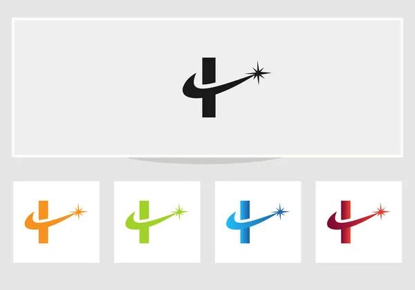 Desain Logo Spark Desain Logo Abstrak Dengan Konsep Percikan - Stok Vektor