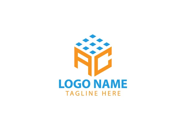 Entreprise Lettre Logo Design Vector Letter Cube Logo Vectoriel Modèle — Image vectorielle