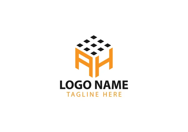 Modèle Vectoriel Logo Modèle Vectoriel Logo Cube Lettre Logo Pour — Image vectorielle