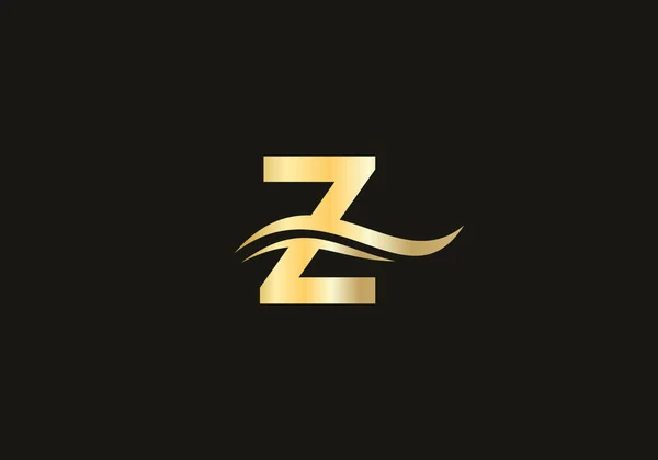 Z标志设计 豪华品牌的Z标志 贵公司精致时尚的设计 — 图库矢量图片