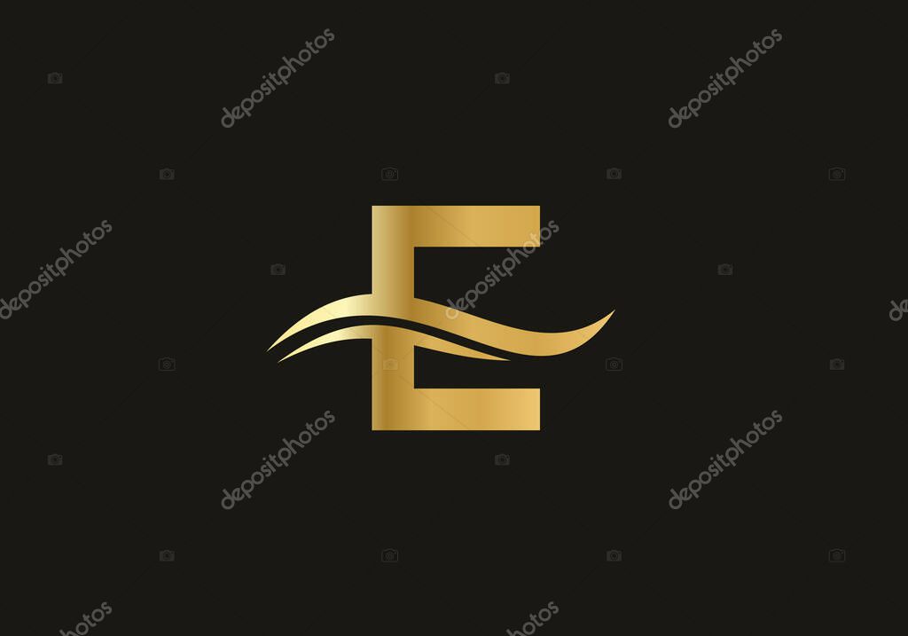 E logo design. Premium Vector E Logo. Beautiful Logotype for luxury branding.