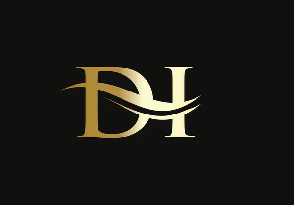 İlk DI logo tasarımı. Yaratıcı ve Minimalist Letter, su dalgası konseptli DI Logo Tasarımı.