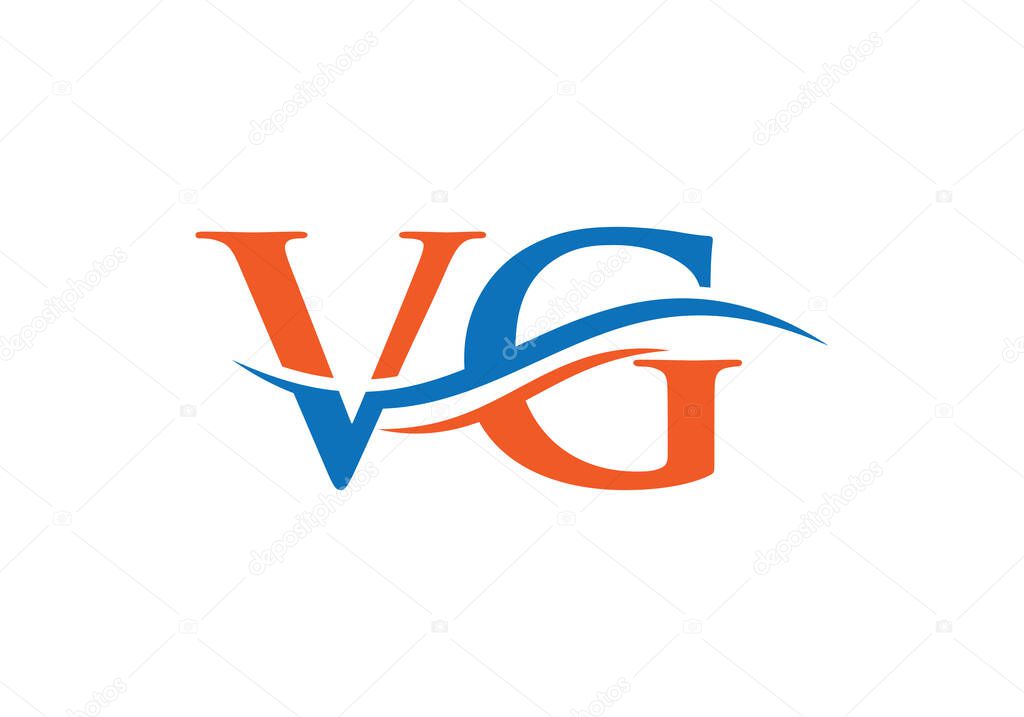 VG letter logo design. VG Logo for luxury branding. Elegant and stylish design for your company.