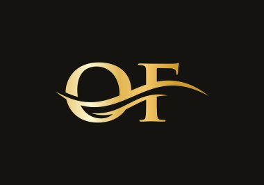 Logo Tasarım Vektörü Monogram Harfi. Modern modayla harf logosu tasarımı