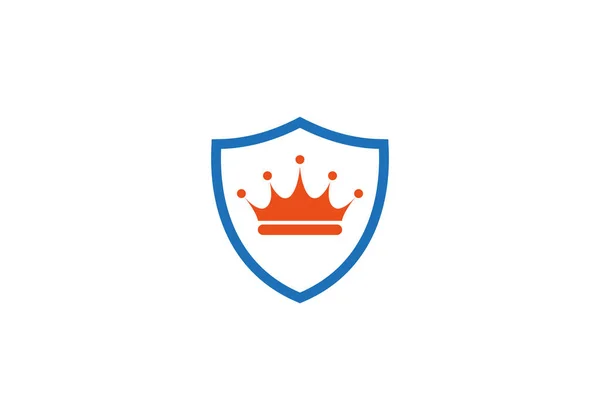 Crown Logo Vector Shield Concept Crown Icon Modern Trend — Stock Vector