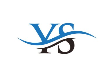 İlk bağlantılı YS harfi logo tasarımı. Modern YS logo tasarım vektörü modern trend ile