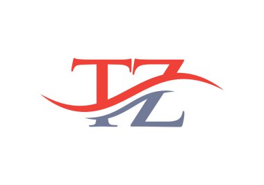 İş ve şirket kimliği için modern TZ Logo Tasarımı. Lüks konseptli yaratıcı TZ harfi.