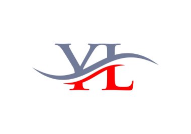 İlk Mektup YL, iş ve şirket kimliği için logoya bağlandı. Modern Harf YL Logo Vektör Şablonu
