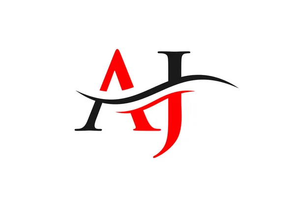 Modern harf AJ logo tasarımı Vektörü. İlk bağlı harf AJ logo tasarımı yaratıcı, minimal ve modern modayla