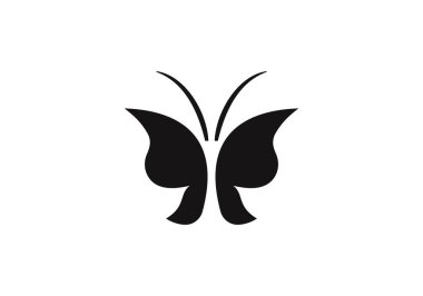 Beyaz arka planda Muhteşem Kelebek 