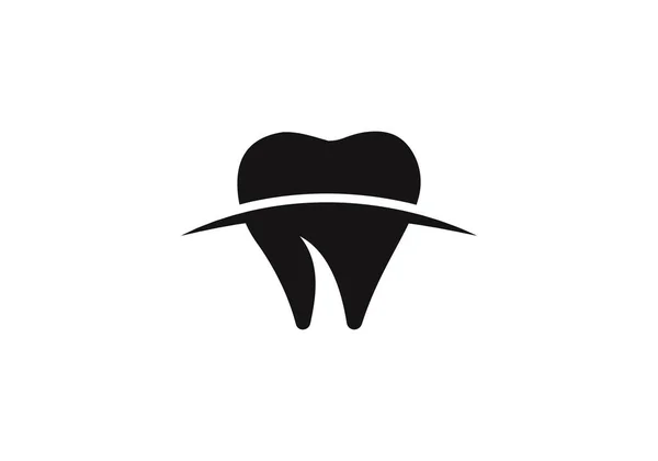 歯科クリニックロゴテンプレート 歯科ケアロゴデザインベクトル 健康歯科ロゴ — ストックベクタ