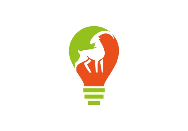 Silhouette Face Goat Goat Head Logo Vector Goat Logo Design — Stock Vector