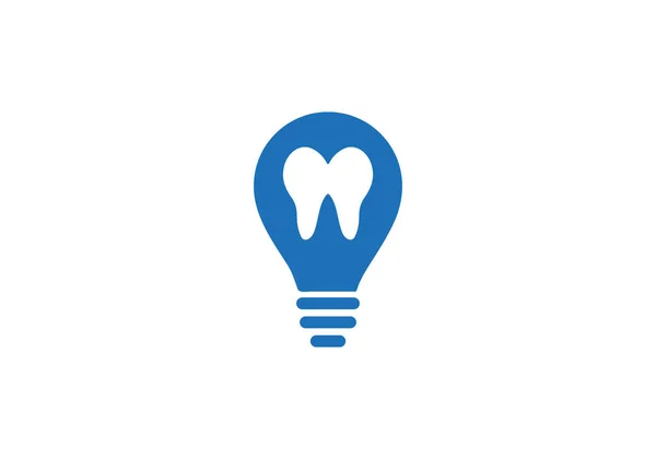 Desenho Logotipo Vetor Dentes Bulbo Design Logotipo Médico Projeto Médico — Vetor de Stock